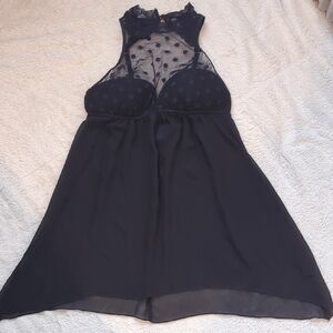 Apt. 9 Black Sheer Lace Chemise